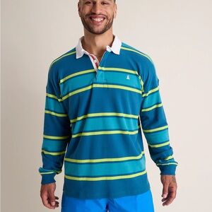 CHUBBIES men’s The We Just got a Letter Legacy Rugby Shirt (Blue’s Clues)